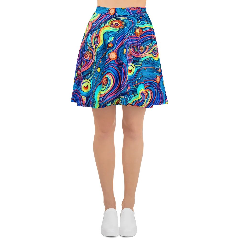Echoes of Vortex on Skater Skirt — Front