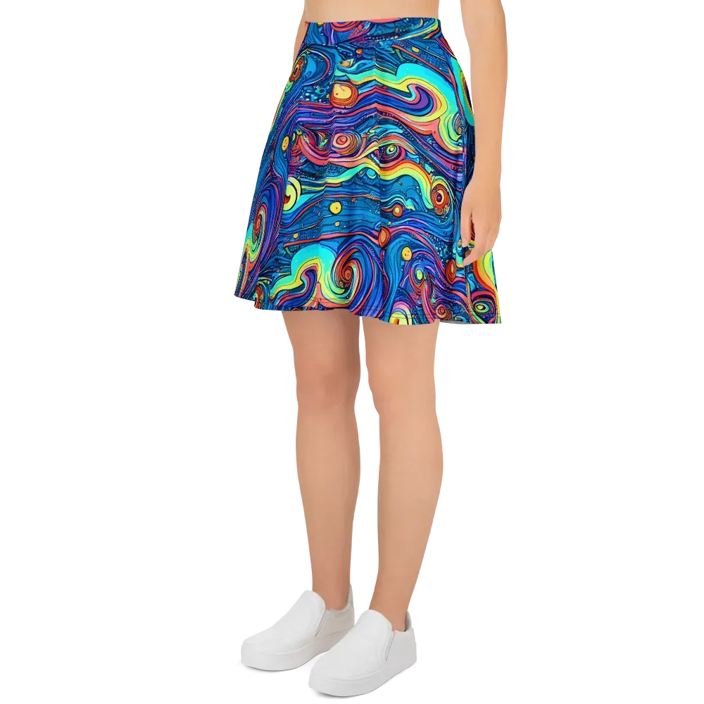 Echoes of Vortex on Skater Skirt — Left