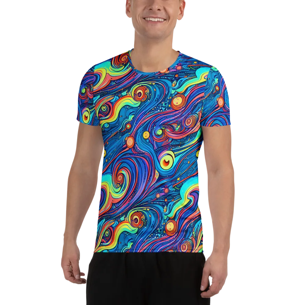 Echoes of Vortex on Men's Athletic T-Shirt — Front