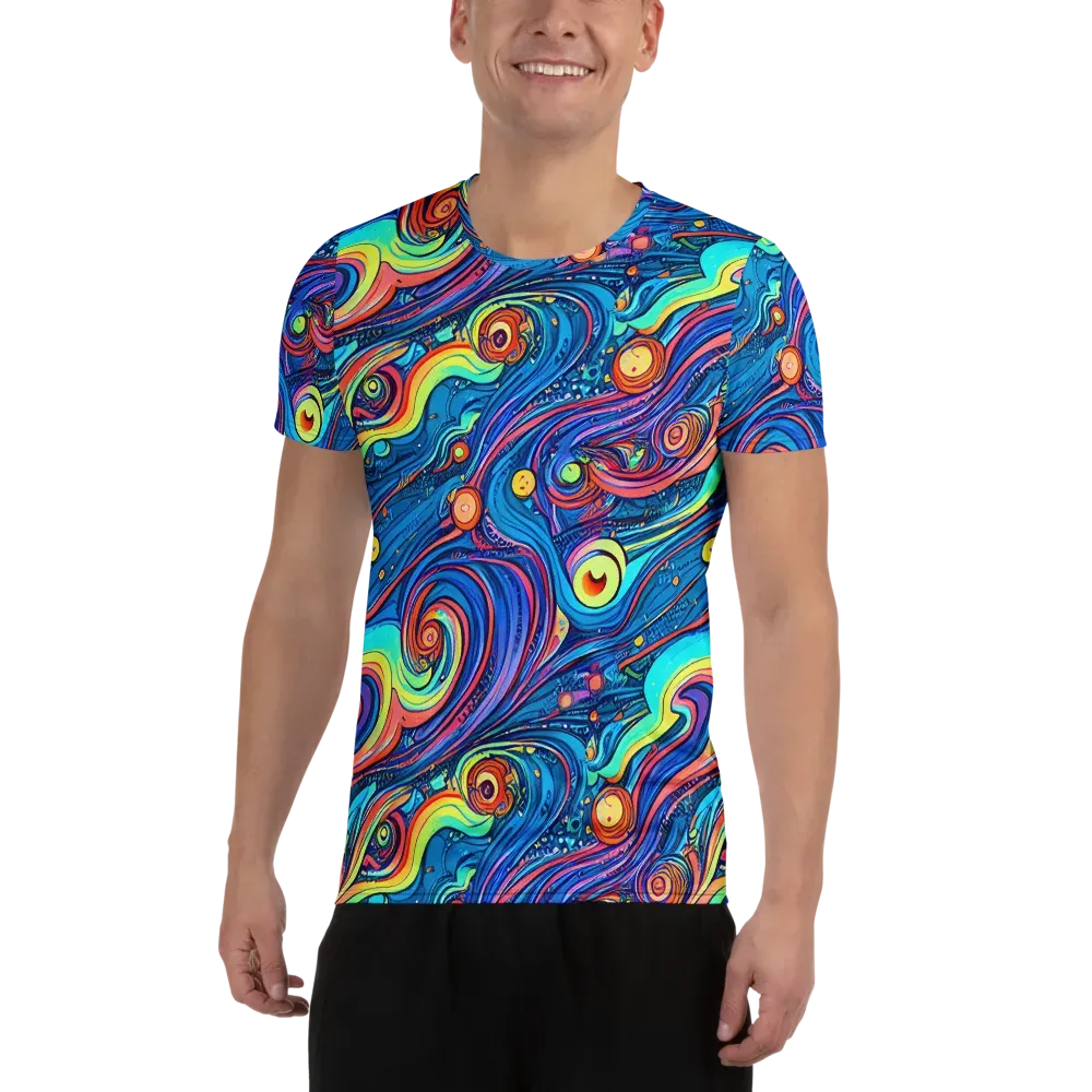 Echoes of Vortex on Men's Athletic T-Shirt — Front