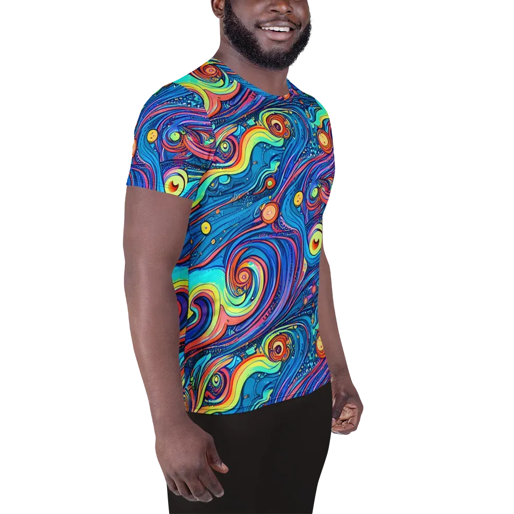 Echoes of Vortex on Men's Athletic T-Shirt — Right