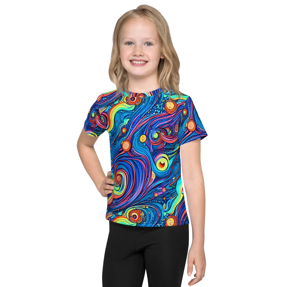 Echoes of Vortex on Kids Crew Neck T-Shirt — Front