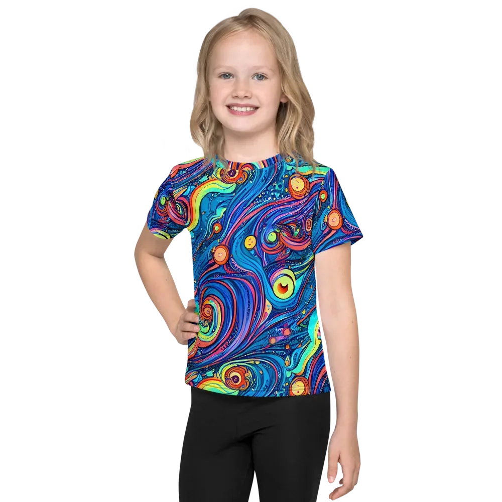 Echoes of Vortex on Kids Crew Neck T-Shirt — Front