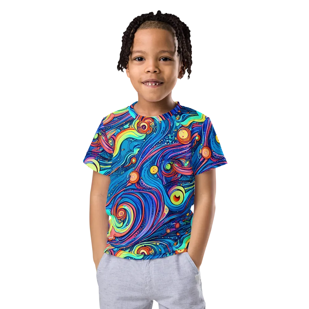 Echoes of Vortex on Kids Crew Neck T-Shirt — Front