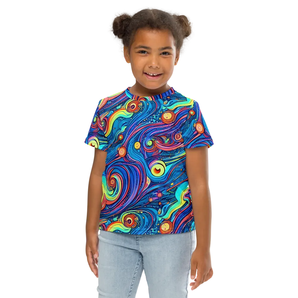 Echoes of Vortex on Kids Crew Neck T-Shirt — Front