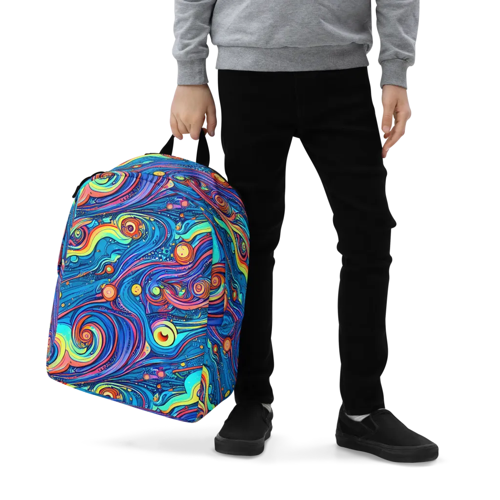 Echoes of Vortex on Minimalist Backpack — Zoomed-in