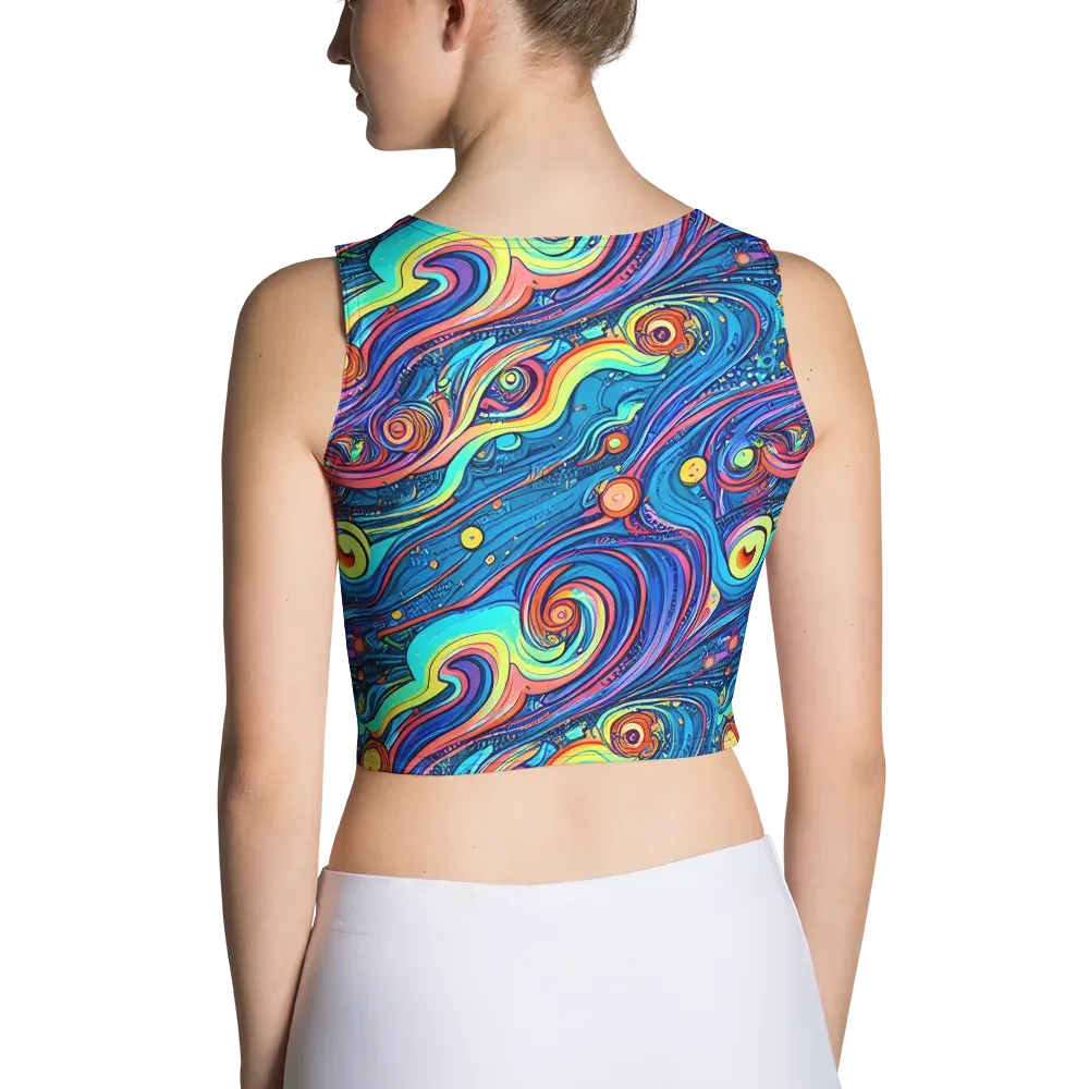 Echoes of Vortex on Crop Top — Back