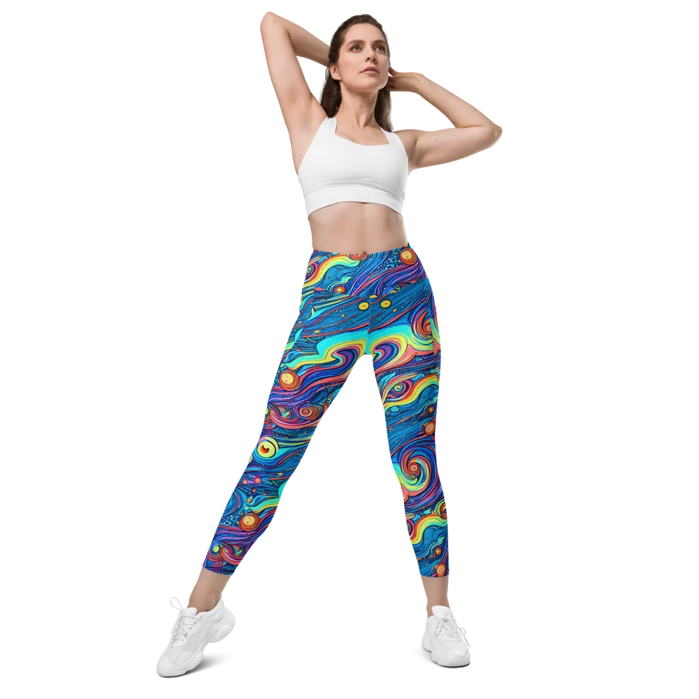 Echoes of Vortex on Leggings with Pockets — Front