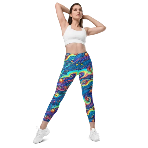 Echoes of Vortex on a Leggings with Pockets