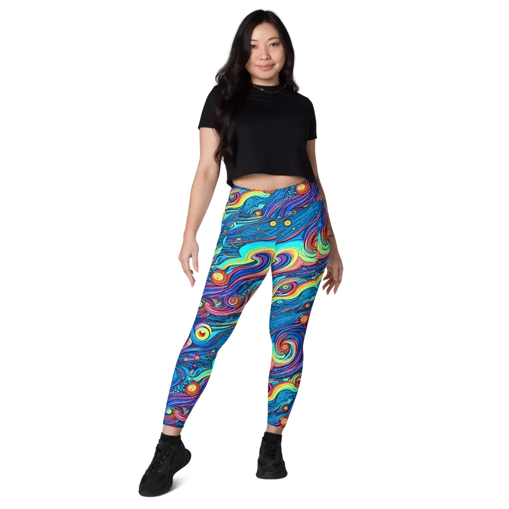 Echoes of Vortex on Leggings with Pockets — Front