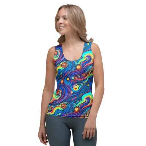 Echoes of Vortex on a Women's Tank Top