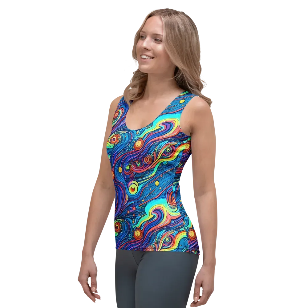 Echoes of Vortex on Women's Tank Top — Left Front