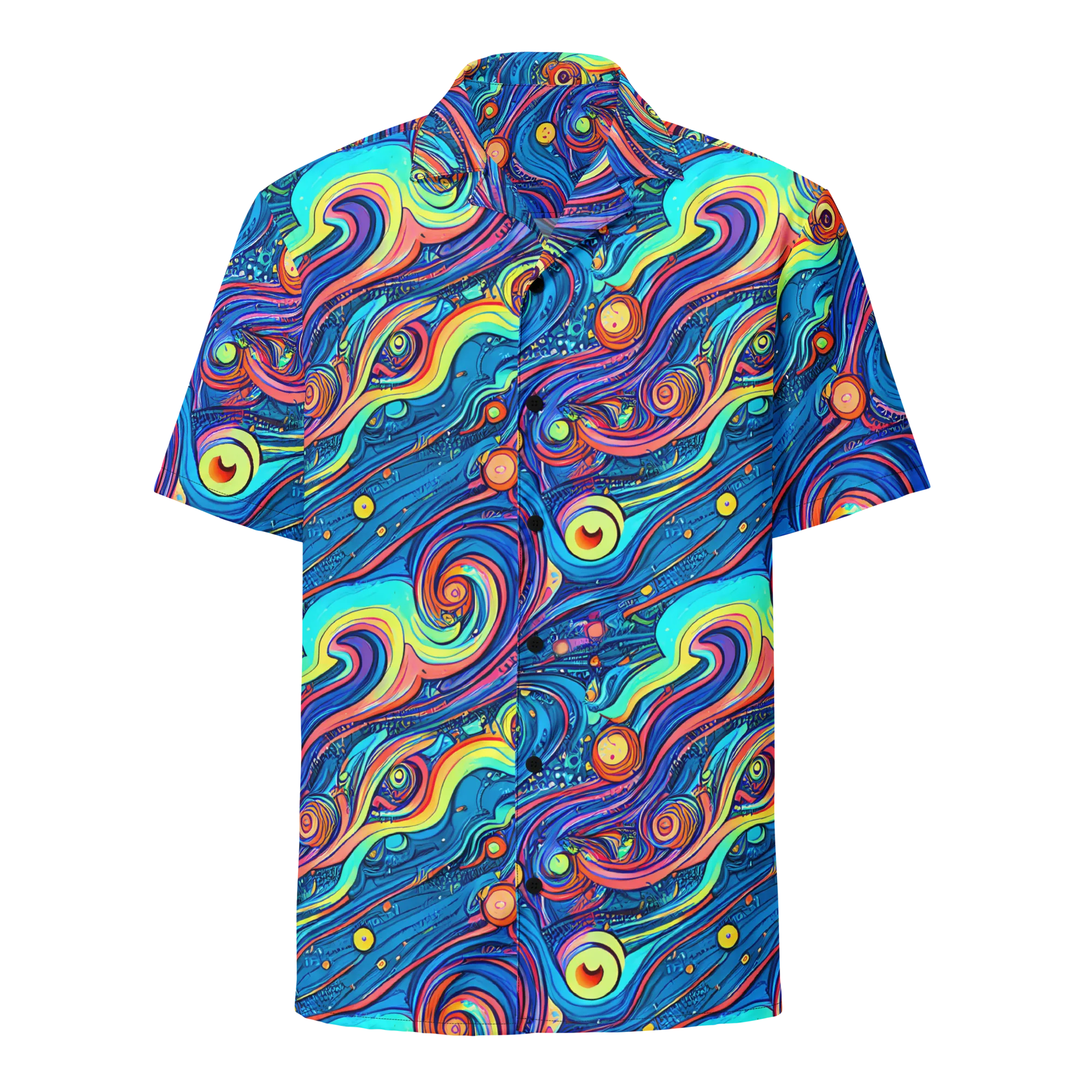 Echoes of Vortex on Button Shirt — Front