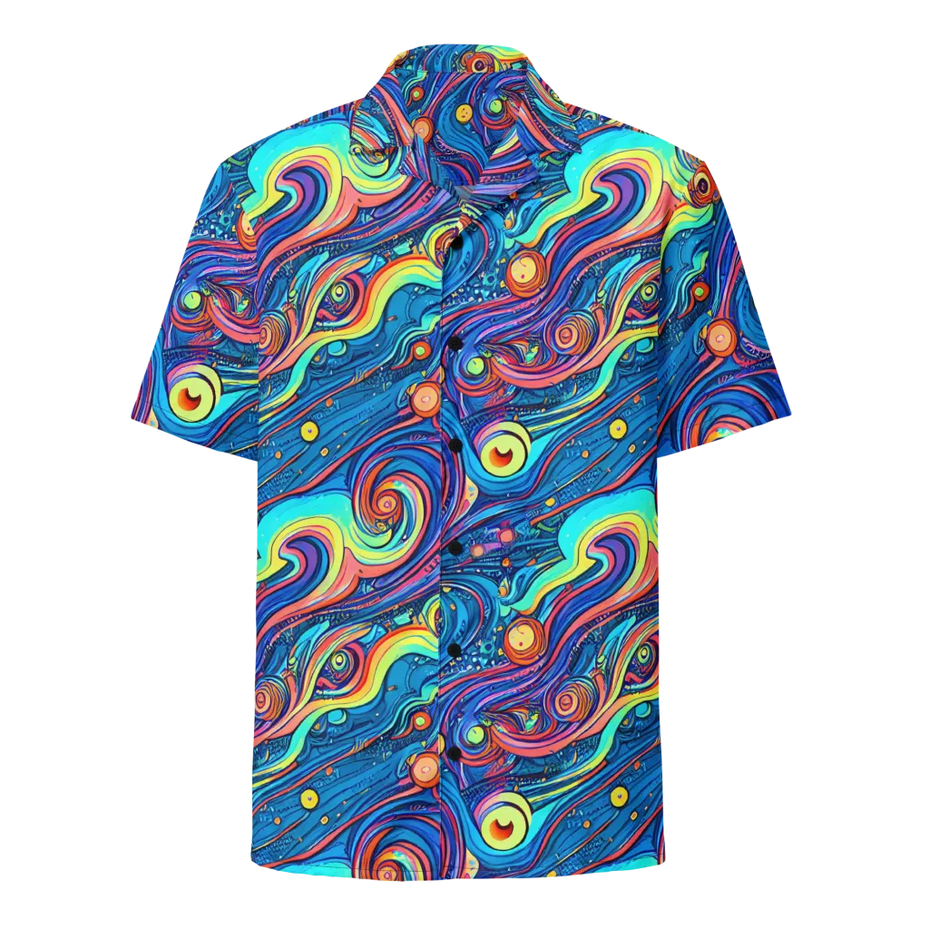 Echoes of Vortex on Button Shirt — Front