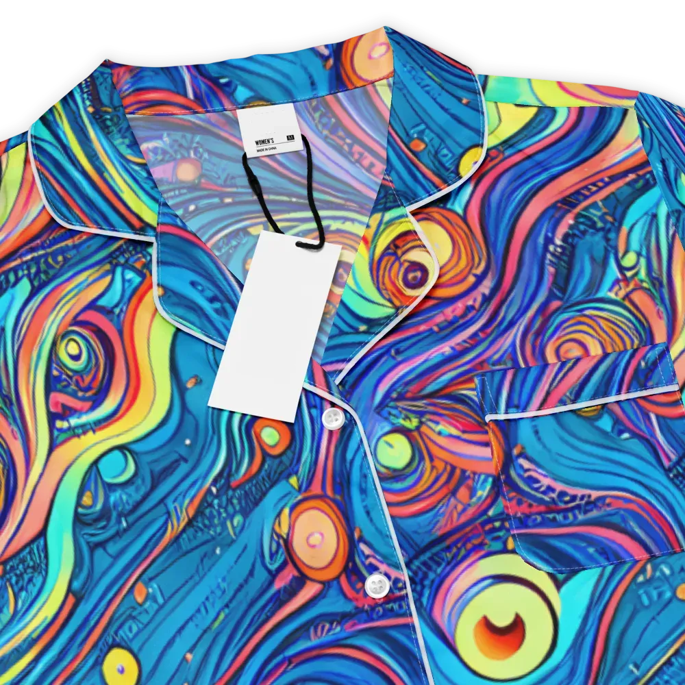 Echoes of Vortex on Women's Short Sleeve Pajama Top — Product details