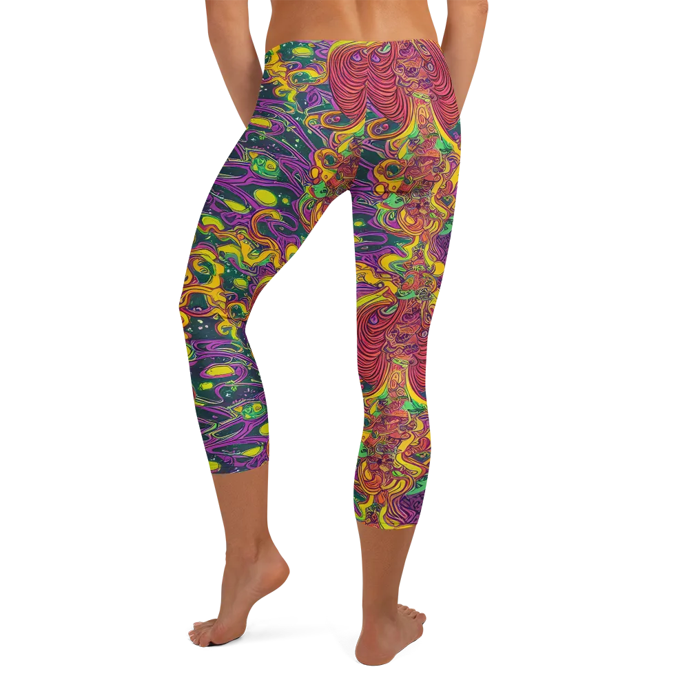 Odyssey in Color on Capri Leggings — Back