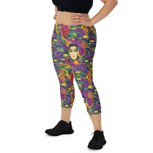Odyssey in Color on a Capri Leggings