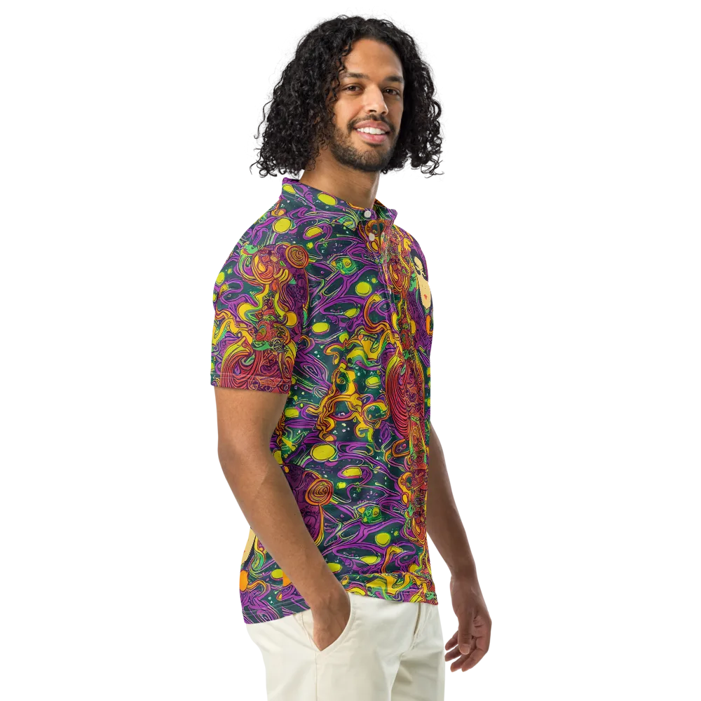 Odyssey in Color on Men's Slim Fit Polo Shirt — Right Front