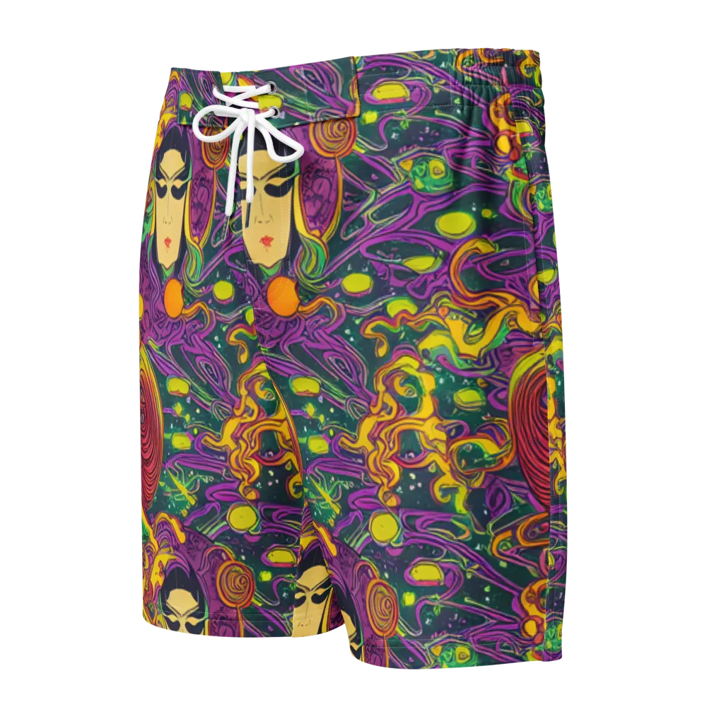 Odyssey in Color on Men's Board Shorts — Front