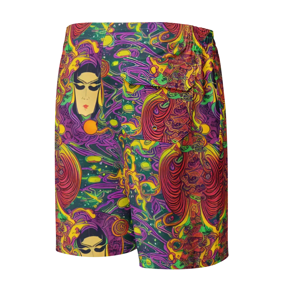 Odyssey in Color on Men's Board Shorts — Back