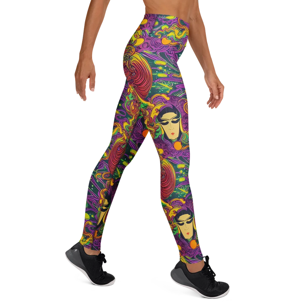 Odyssey in Color on Yoga Leggings — Right