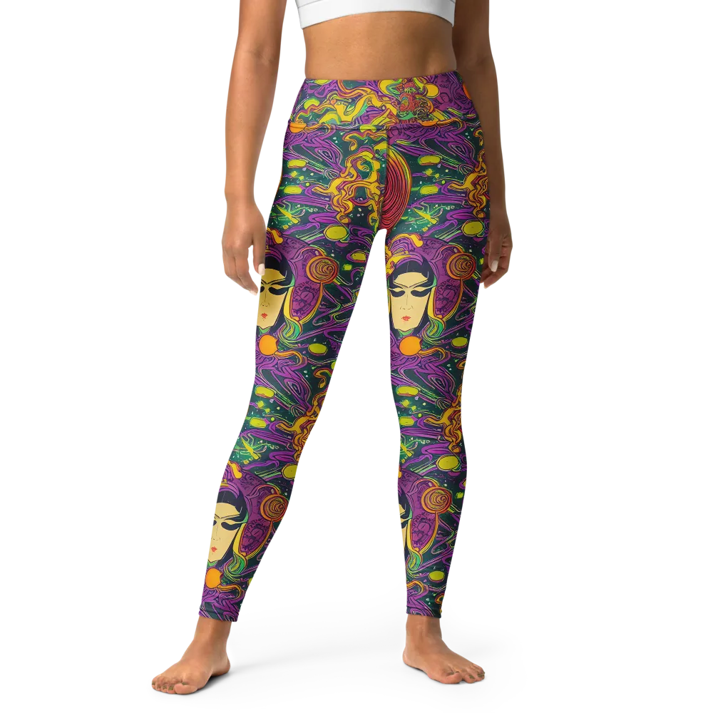 Odyssey in Color on Yoga Leggings — Front