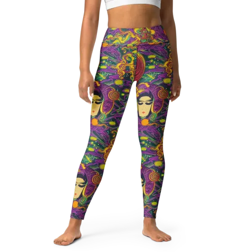 Odyssey in Color on a Yoga Leggings