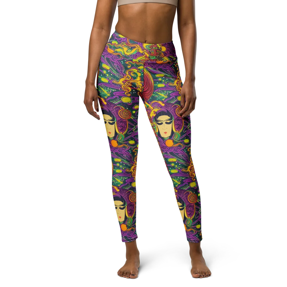 Odyssey in Color on Yoga Leggings — Front