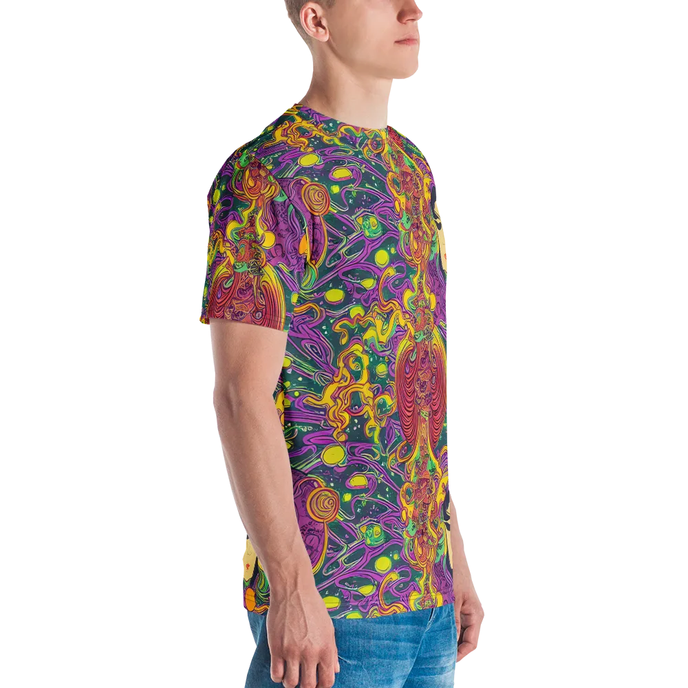 Odyssey in Color on Men's Crew Neck T-Shirt — Right