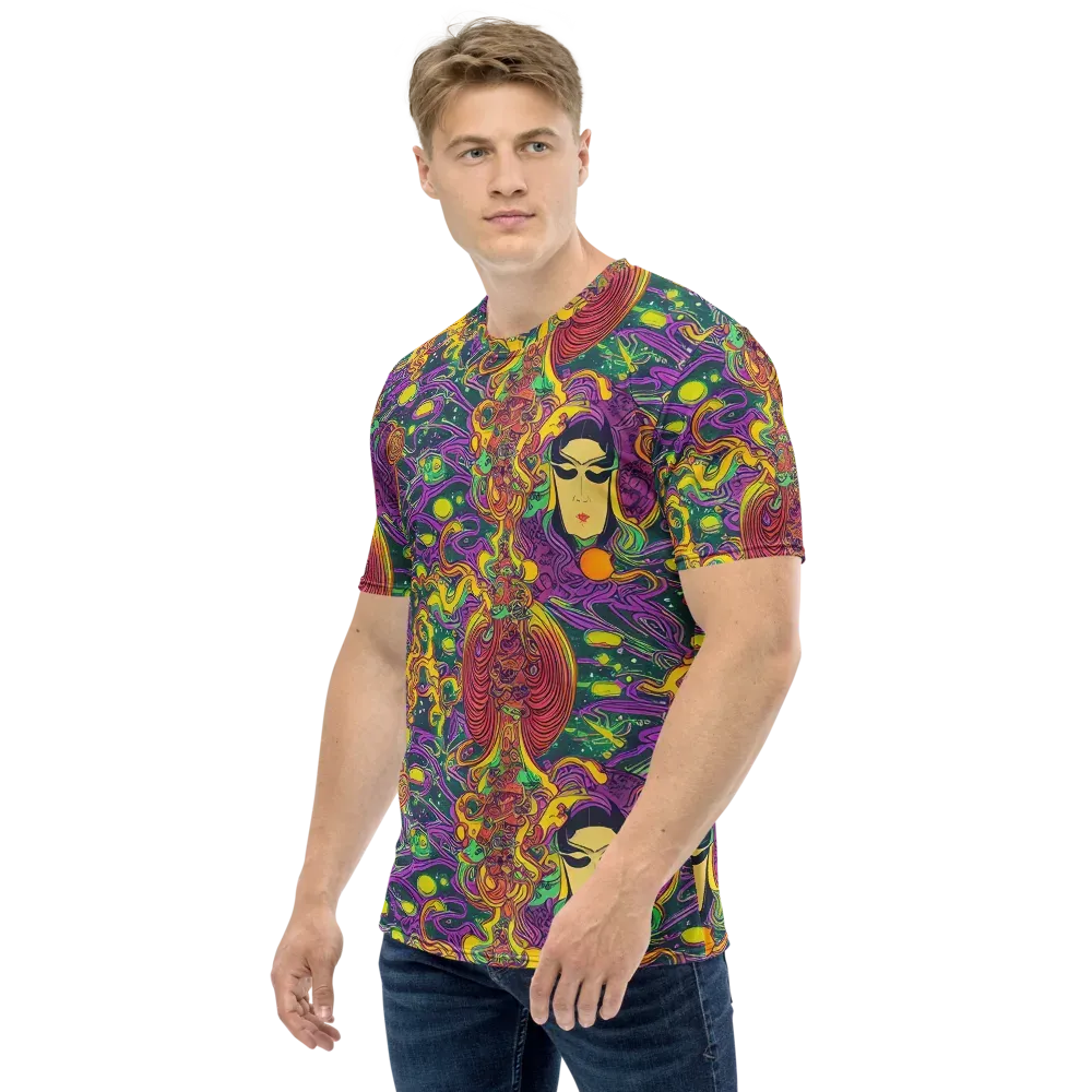 Odyssey in Color on Men's Crew Neck T-Shirt — Left