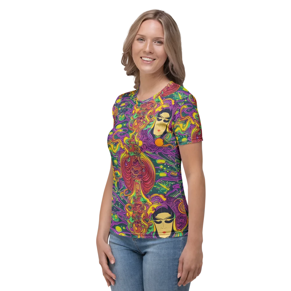 Odyssey in Color on Women's Crew Neck T-Shirt — Left