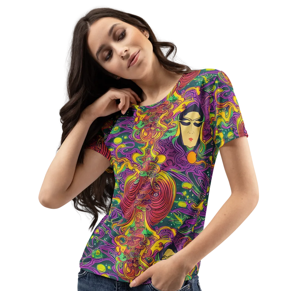 Odyssey in Color on Women's Crew Neck T-Shirt — Left Front