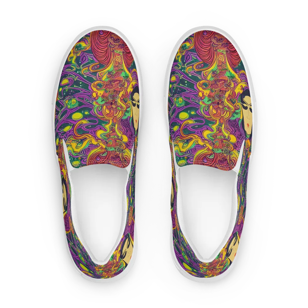 Odyssey in Color on Men's Slip-On Canvas Shoes — Front