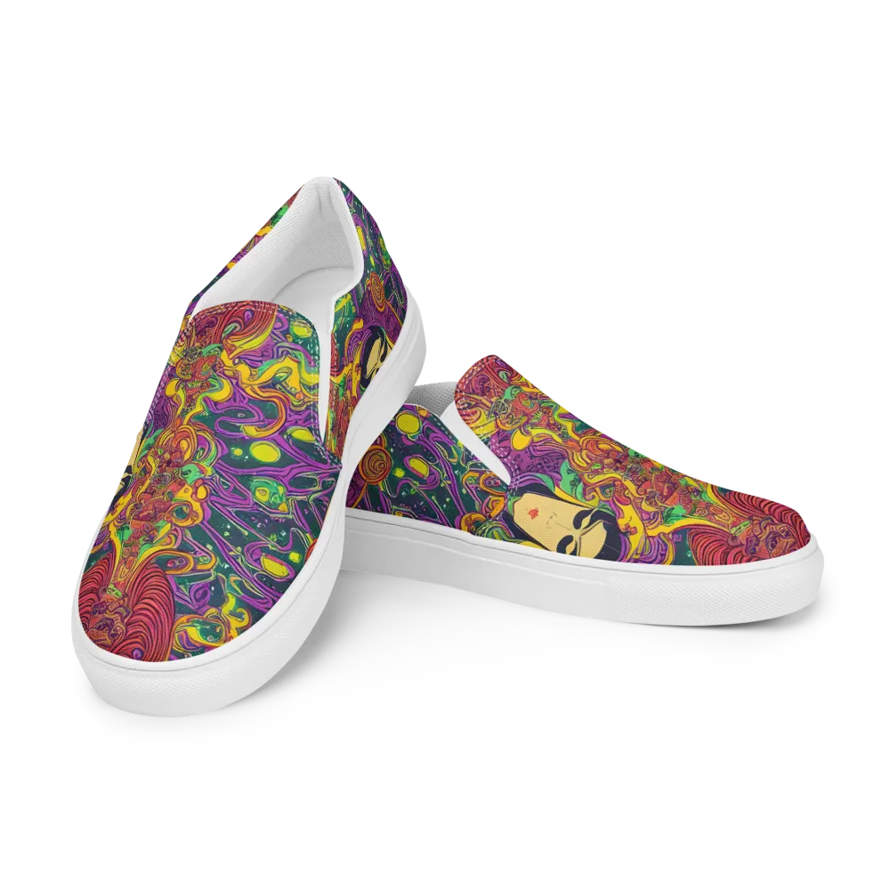 Odyssey in Color on Men's Slip-On Canvas Shoes — Left Front