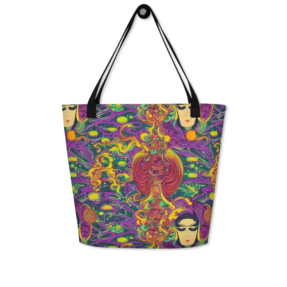 Odyssey in Color on Large Tote Bag W/ Pocket — Front