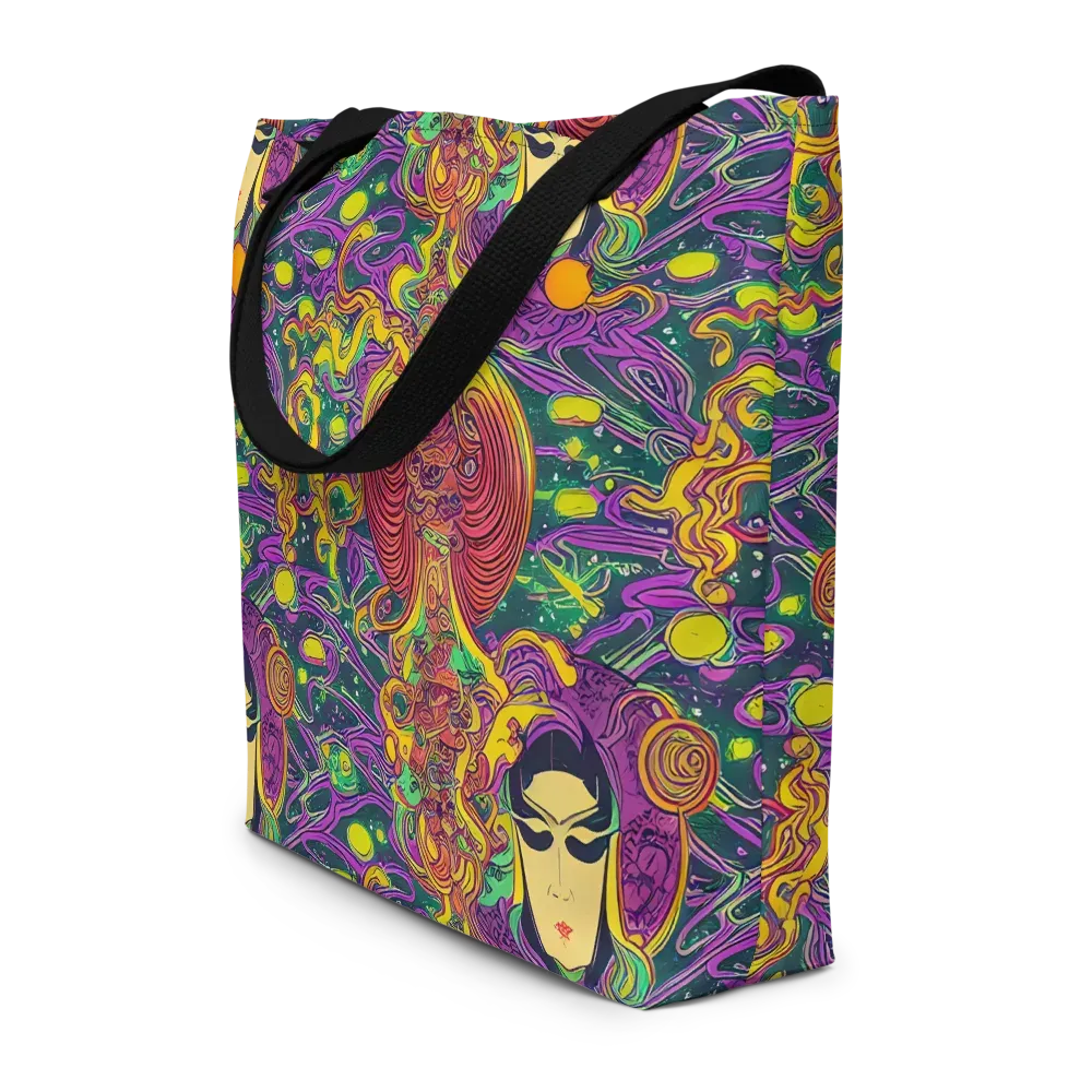 Odyssey in Color on Large Tote Bag W/ Pocket — Front