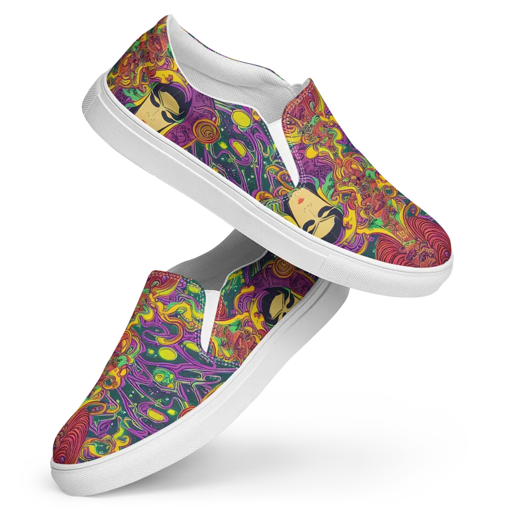Odyssey in Color on Women's Slip-On Canvas Shoes — Front