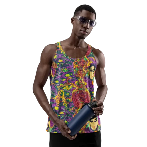 Odyssey in Color on a Men's Tank Top