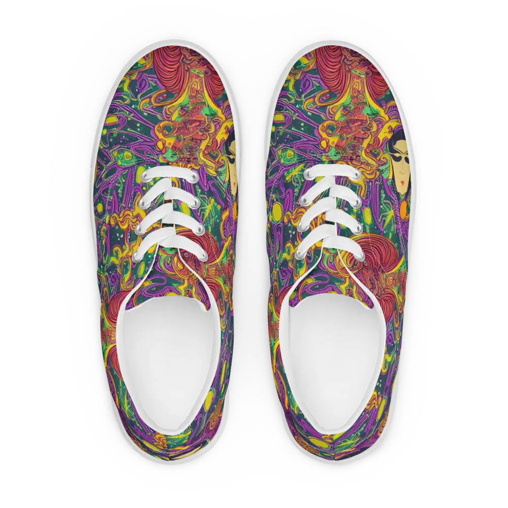 Odyssey in Color on Men's Lace-Up Canvas Shoes — Front