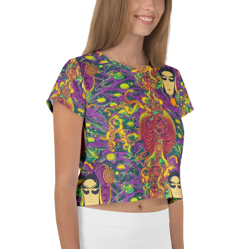 Odyssey in Color on Crop Tee — Right