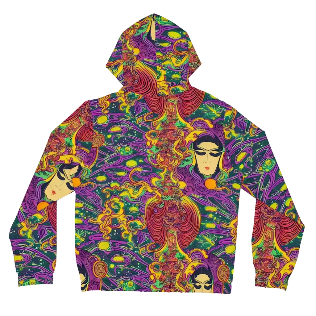 Odyssey in Color on Women's Full-Zip Hoodie — Back
