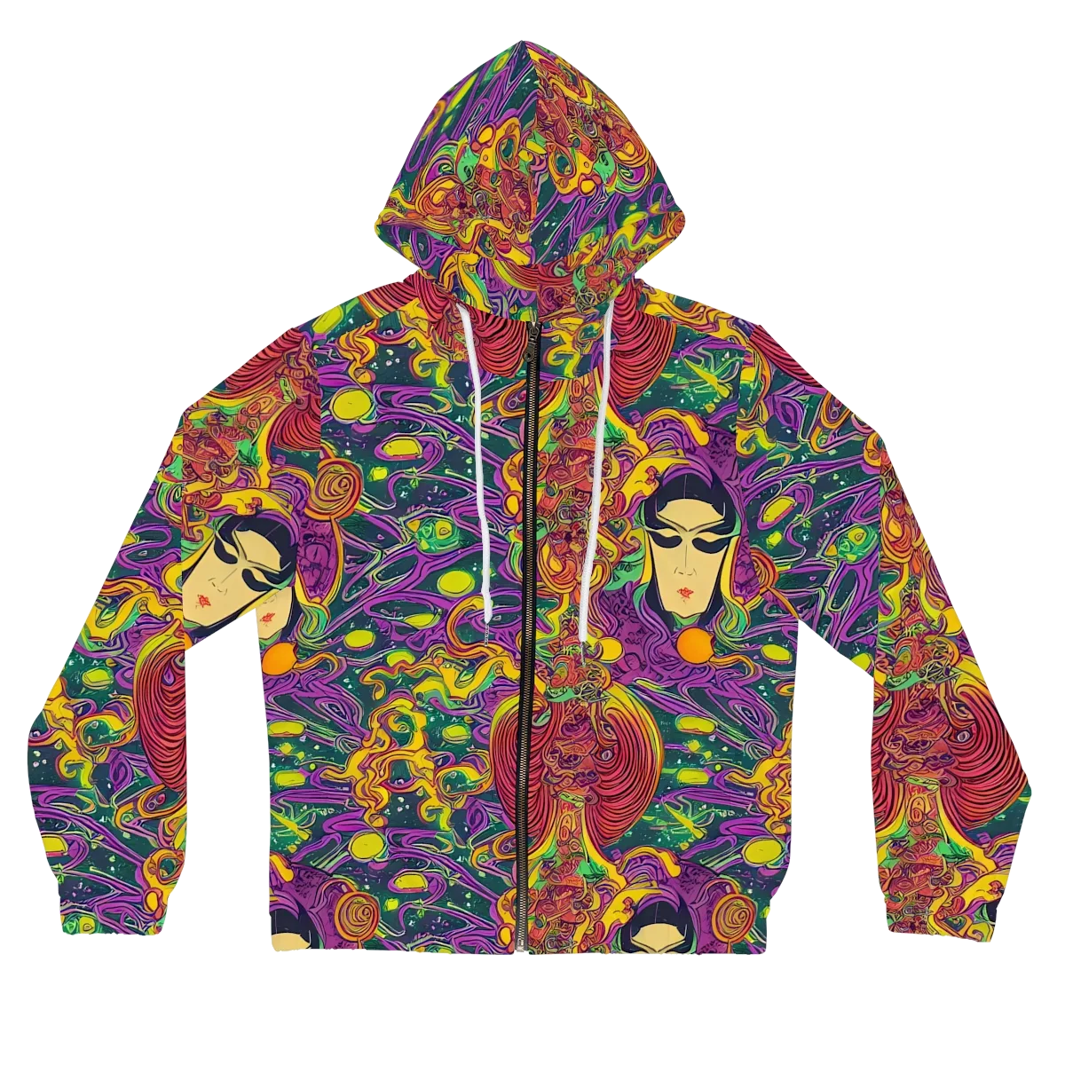 Odyssey in Color on Women's Full-Zip Hoodie — Front