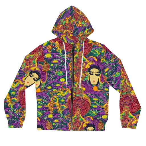 Odyssey in Color on a Women's Full-Zip Hoodie