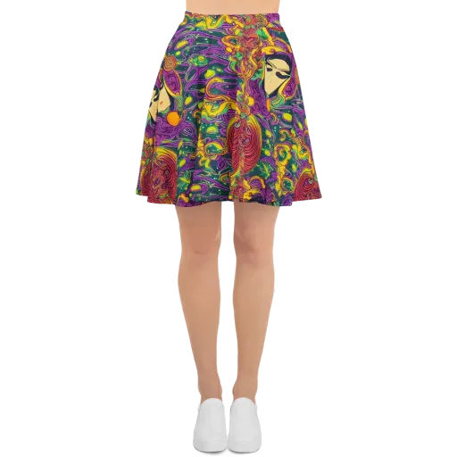 Odyssey in Color on a Skater Skirt