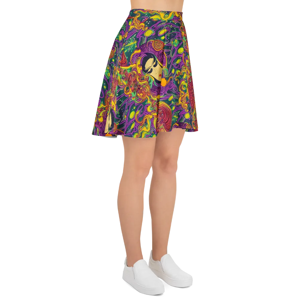 Odyssey in Color on Skater Skirt — Right