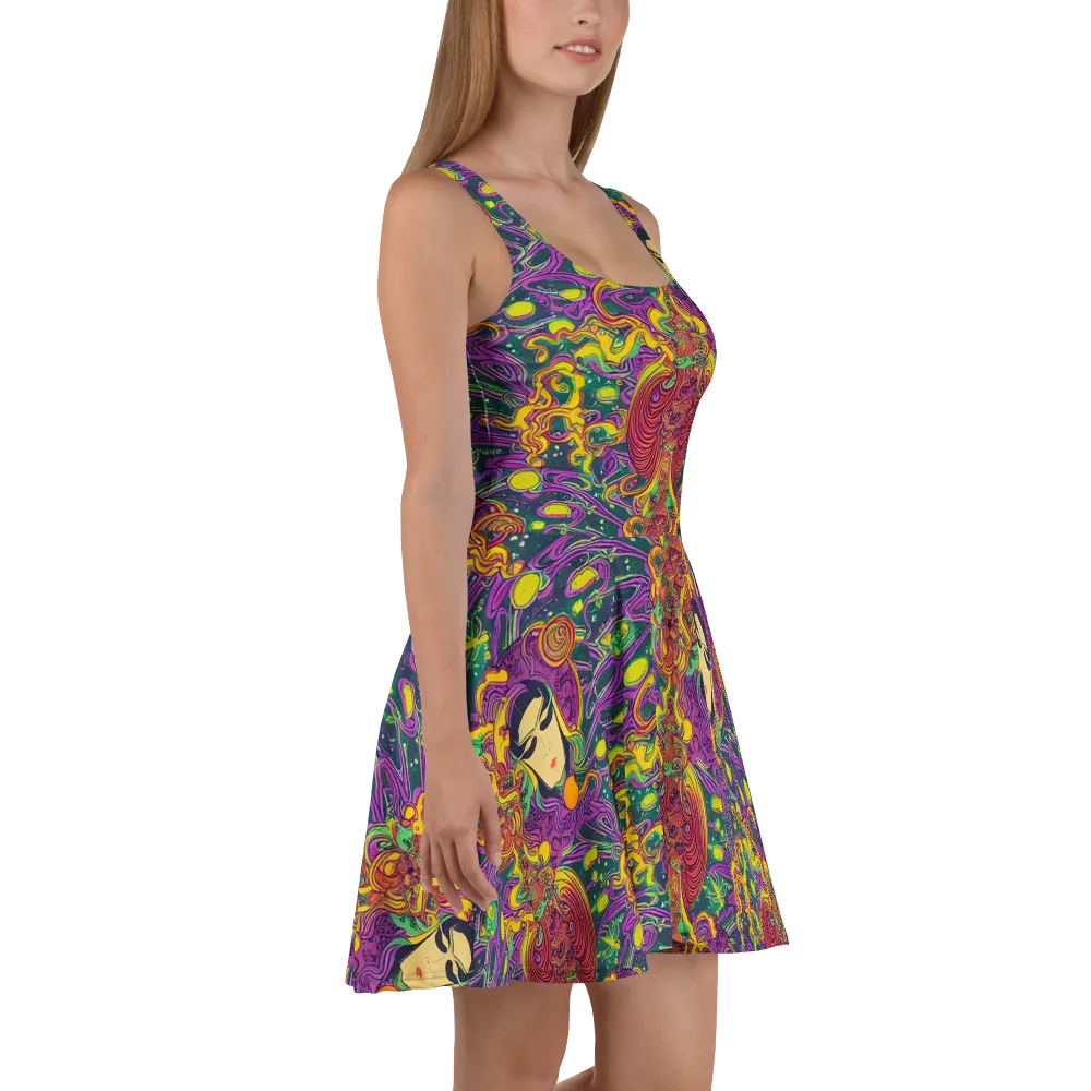 Odyssey in Color on Skater Dress — Right