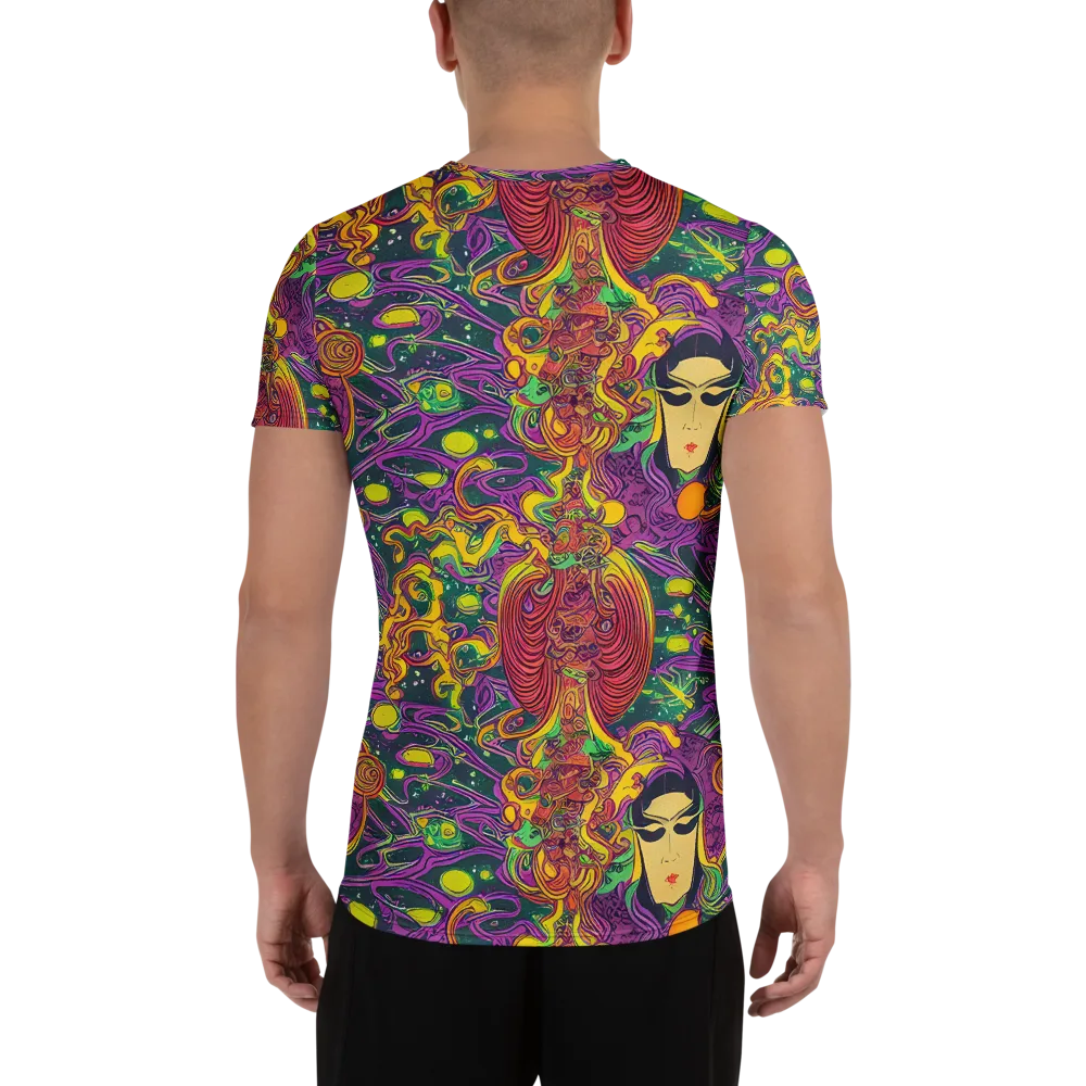Odyssey in Color on Men's Athletic T-Shirt — Back