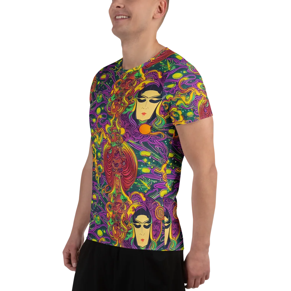Odyssey in Color on Men's Athletic T-Shirt — Left