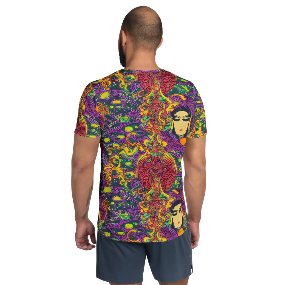 Odyssey in Color on Men's Athletic T-Shirt — Back