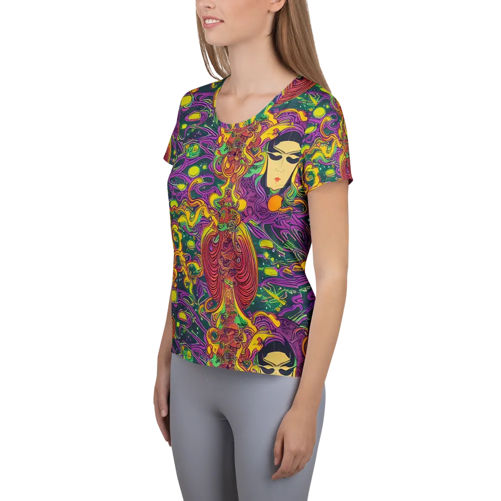 Odyssey in Color on Women's Athletic T-Shirt — Left